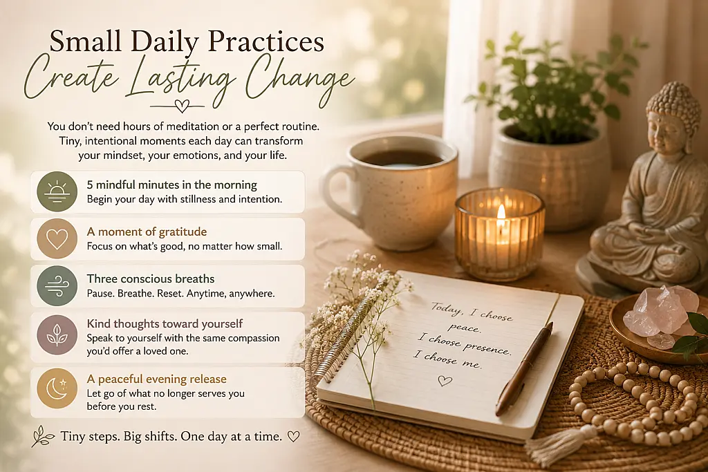 Daily Spiritual Meditation Practices for Inner Peace Small daily practices for peace