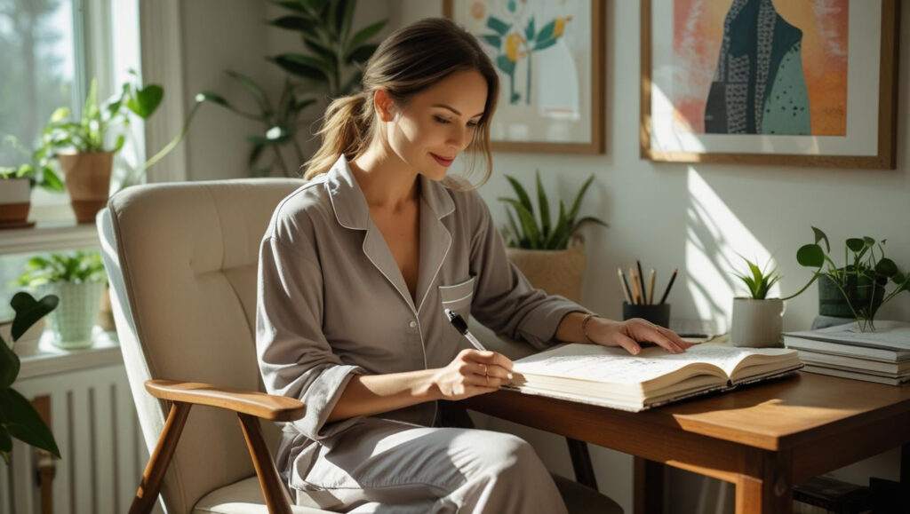 Moon Signs and Emotional Absorption: Protect Energy by Element & Archetype Air Moon journaling and clarity practice at home with crystals and incense to foster emotional healing and clarity of mind