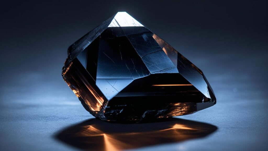 Black tourmaline crystal for empath energy protection