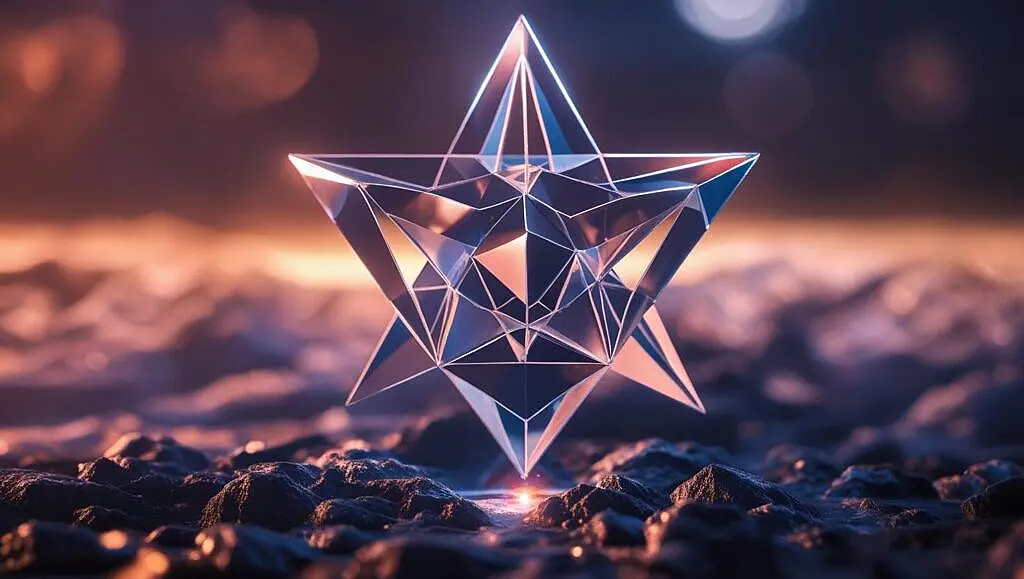 Energy Shielding Techniques for Empaths 3d rendering of a star shaped object in the middle of a dark background