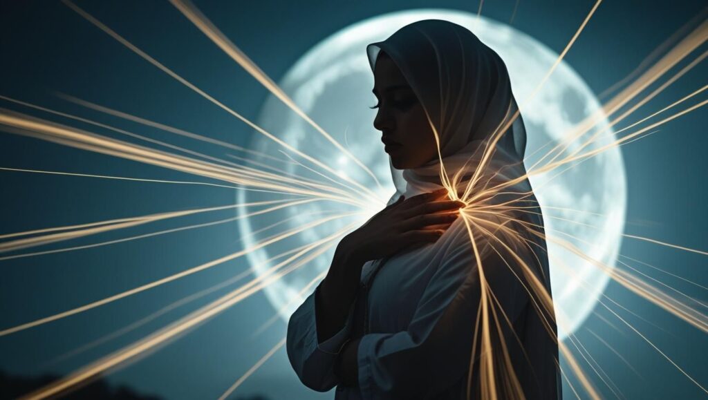 Empath feeling spiritual burnout from nervous system overload—symbolizing the physical impact of deep energetic processing