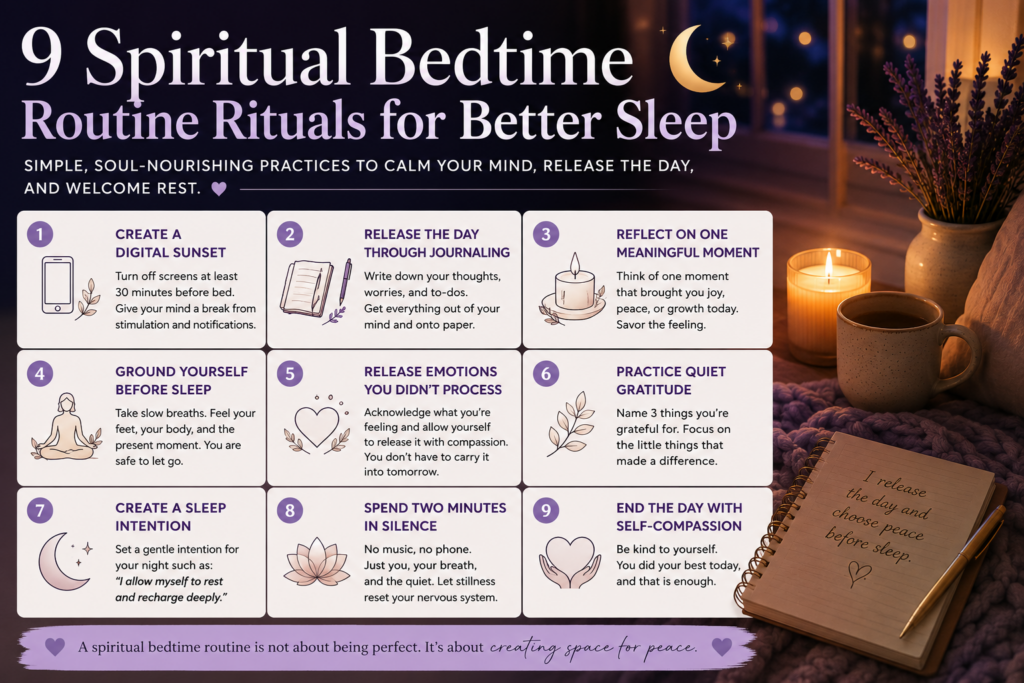 Spiritual Bedtime Routine: 9 Calming Rituals for Better Sleep Spiritual Bedtime Routine 9 Calming Rituals for Better Sleep