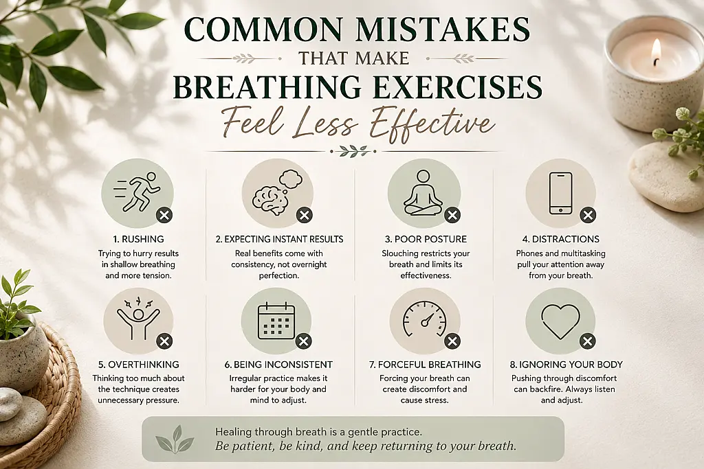 Healing Through Breath: Simple Breathing Practices Common breathing exercise mistakes