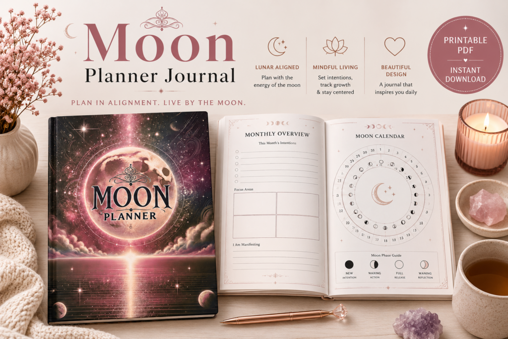Micro Breathwork Practices: 7 Simple Techniques for Anxiety Cozy moon planner journal display Micro Breathwork Practices: 7 Simple Techniques for Anxiety