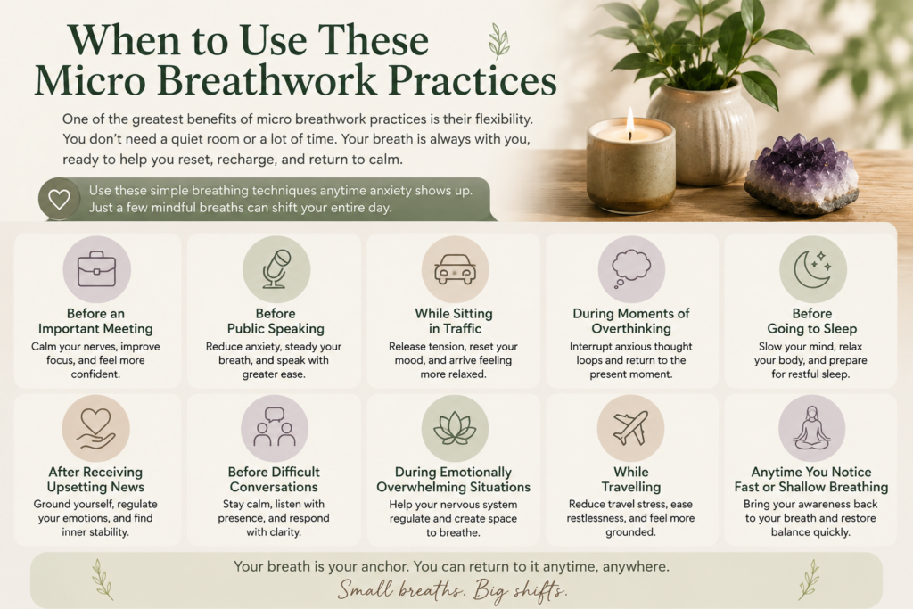 Micro Breathwork Practices: 7 Simple Techniques for Anxiety When to Use These Micro Breathwork Practices