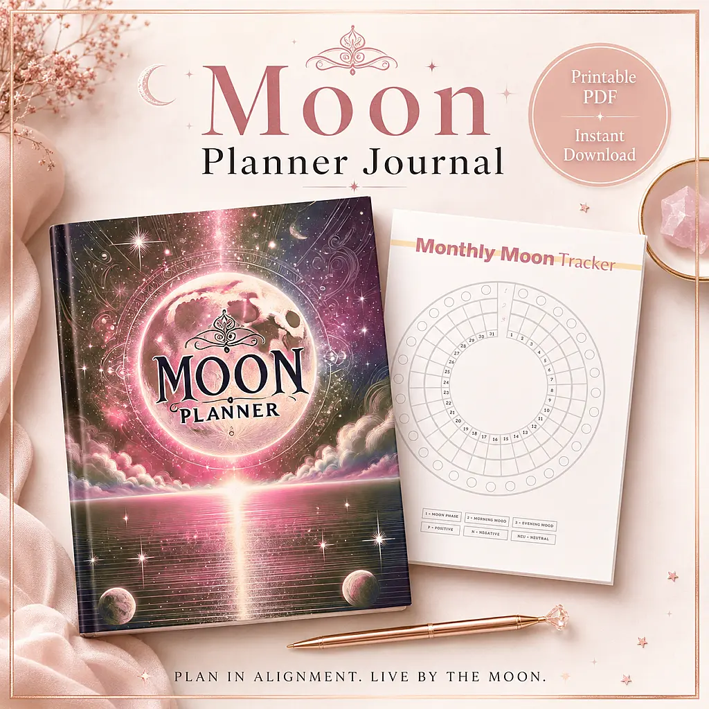 Sound Healing Techniques for Beginners Moon Planner Journal