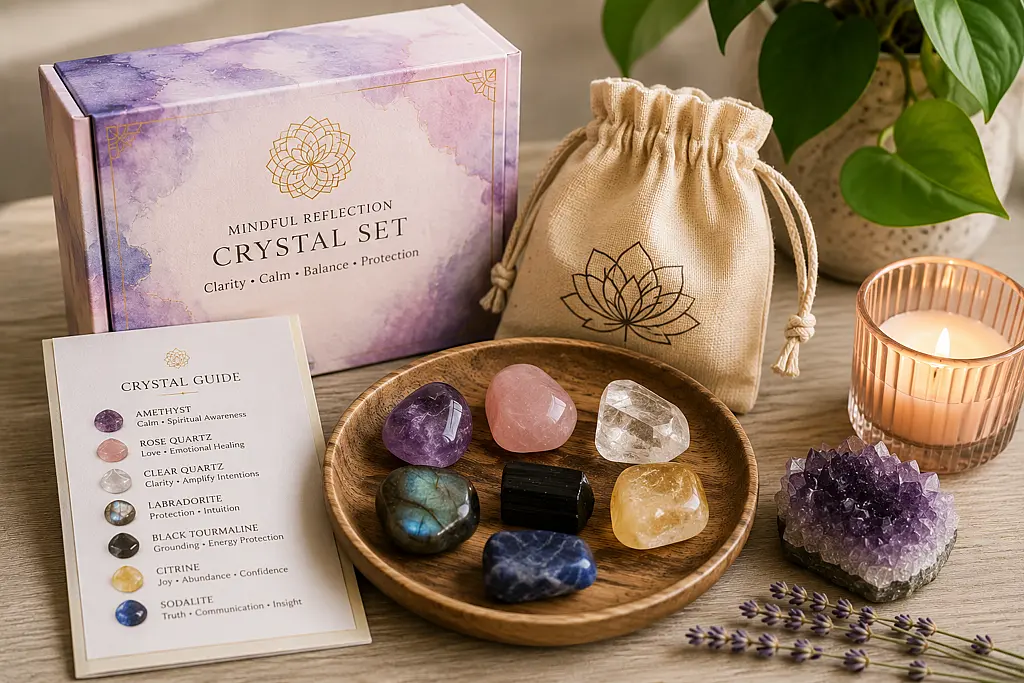 9 Best Empath Tools to Protect Your Energy Mindful reflection crystal set display