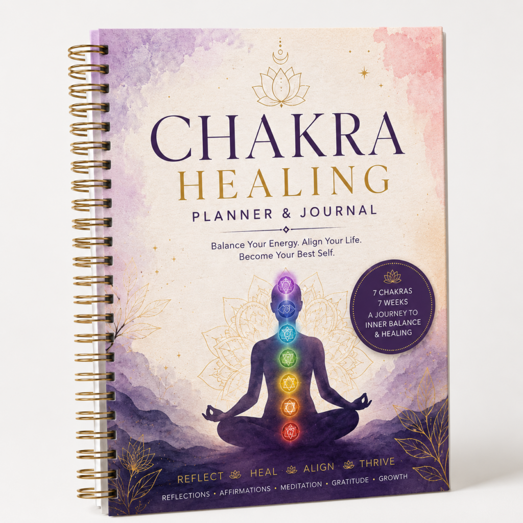 Chakra healing planner and journal