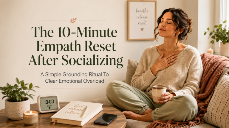 Home The 10-Minute Empath Reset After Socializing