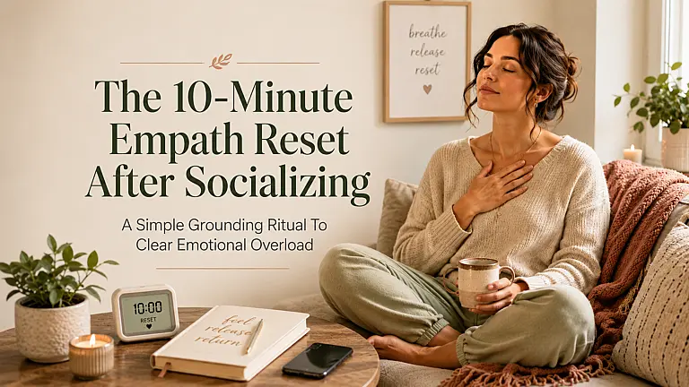 Five-Minute Reset Tool The 10-Minute Empath Reset After Socializing
