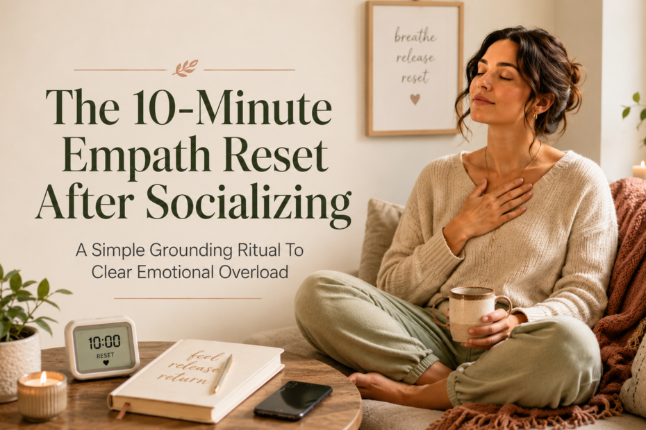 The 10-Minute Empath Reset After Socializing