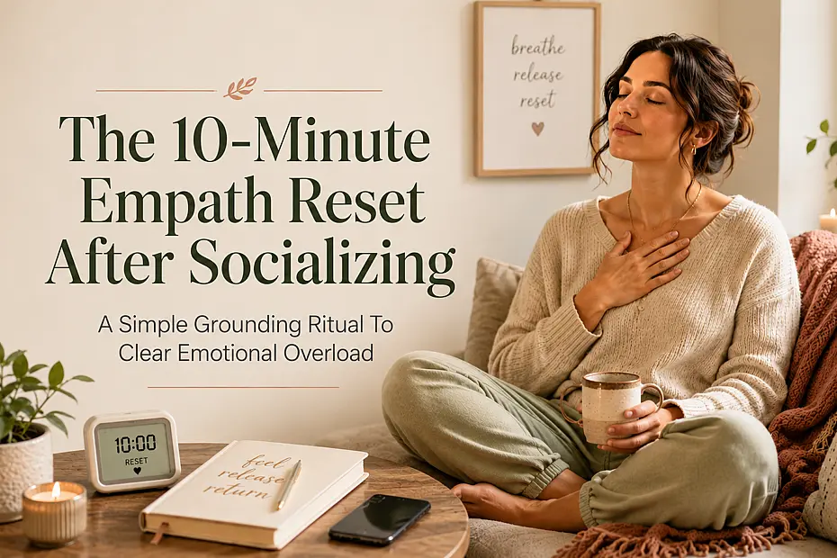 The 10-Minute Empath Reset After Socializing The 10-Minute Empath Reset After Socializing